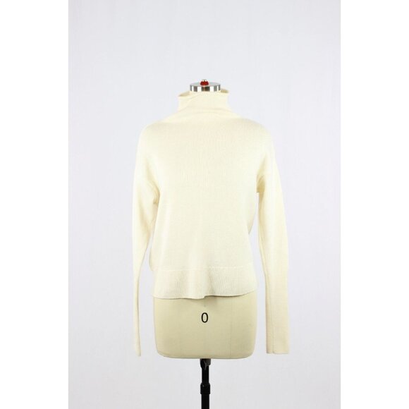 Aritzia WILFRED Cyprie Oak Merino Wool Dolman Mock Neck Sweater, Size XS - Picture 1 of 16